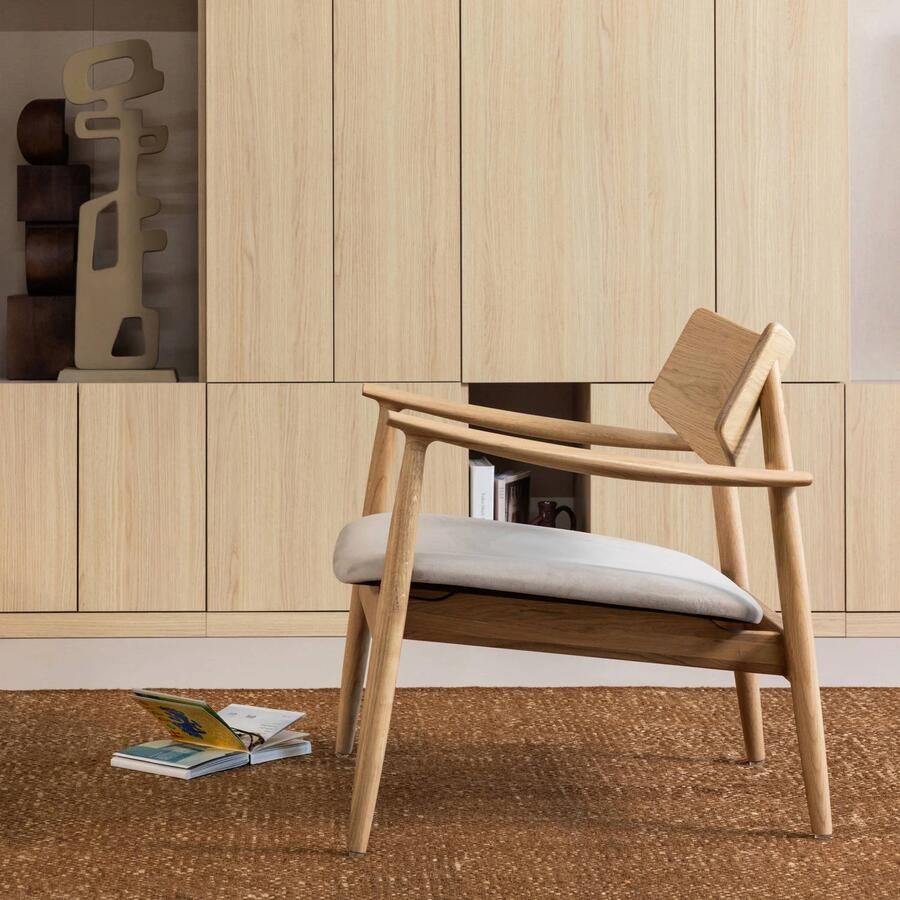 WOOOD Bask Fauteuil Eikenhout Naturel 72x69x70 - Foto 2