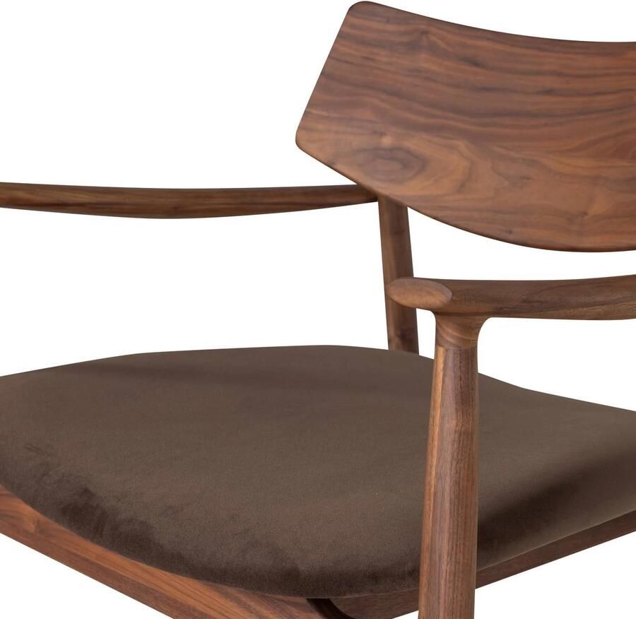 WOOOD Bask Fauteuil Walnoothout Bruin 72x69x70 - Foto 2