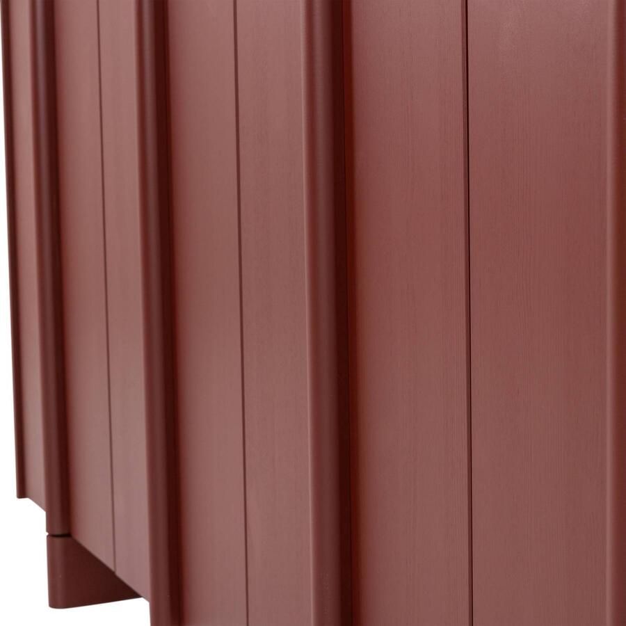 WOOOD Basu Dressoir Grenen Bordeauxrood 85x200x46 - Foto 3