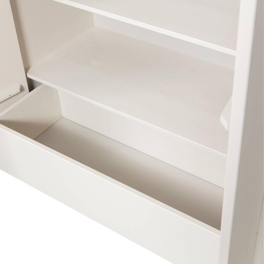 Woood Basu Hoge Opbergkast Grenenhout B 100 cm Dust - Foto 2