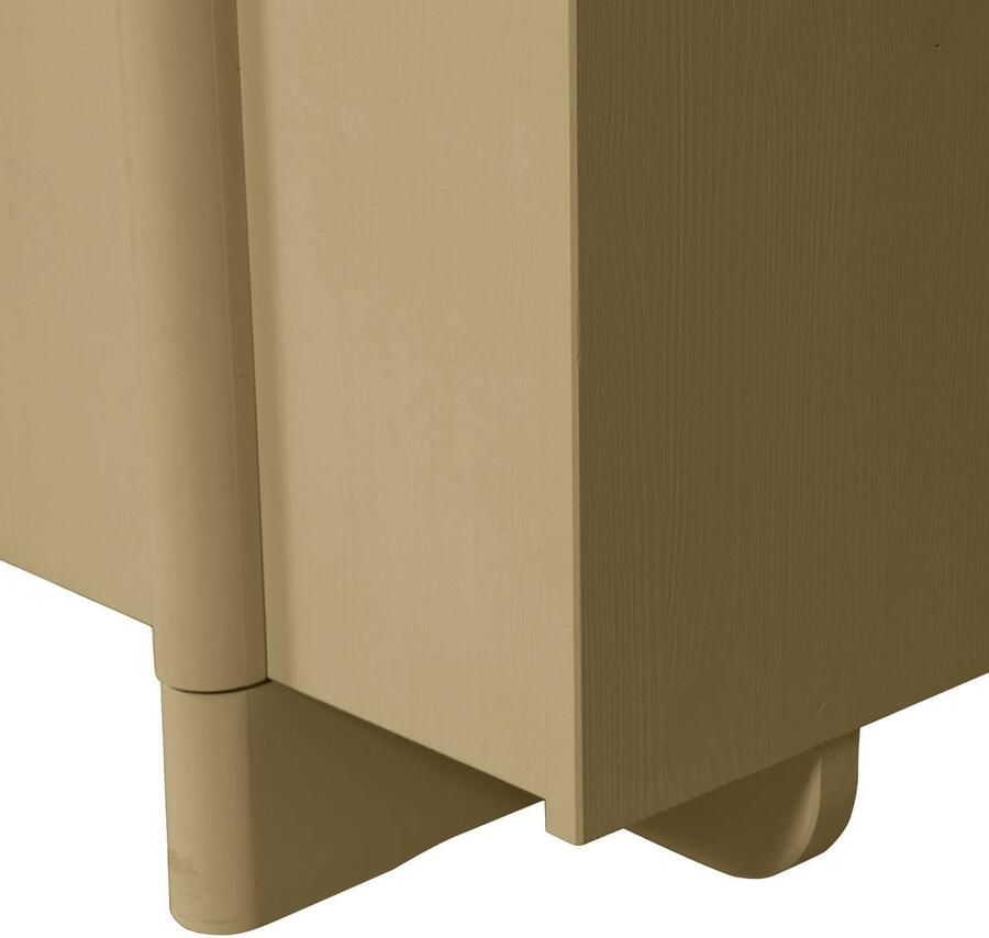 Woood " Basu Hoge Opbergkast Grenenhout B 100 cm Moss " - Foto 3