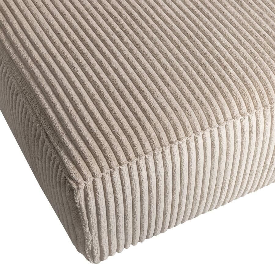 WOOOD Bean Chaise Longue Bank Links Ribstof Travertin 73x254x178 - Foto 3