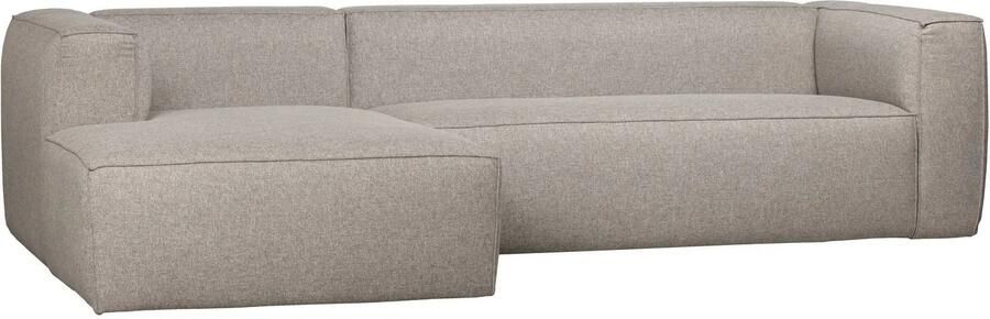 WOOOD Exclusive Bean Hoekbank Incl. Kussens Links Lichtgrijs -73x305x96 - Foto 4