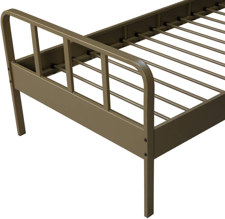 Trendhopper Mees bed metaal army 90x200 cm
