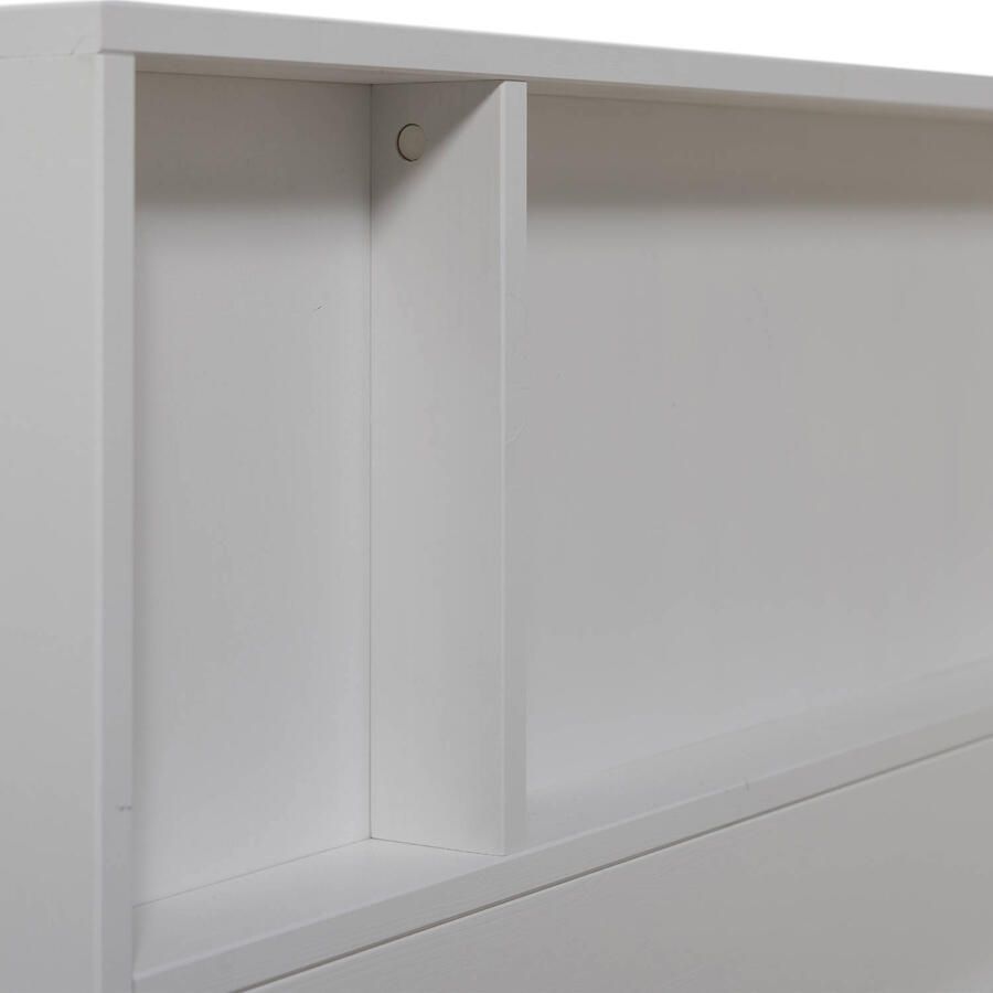 WOOOD Carter Bedbank Grenenhout Wit 90x200 - Foto 3