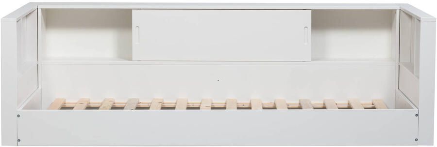 WOOOD Carter Bedbank Grenenhout Wit 90x200 - Foto 2