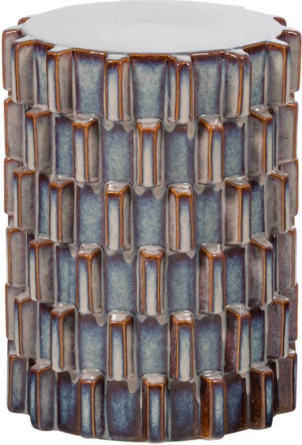 WOOOD Axu Decoratieve Bijzettafel Keramiek Grijsblauw 45x35x35 cm