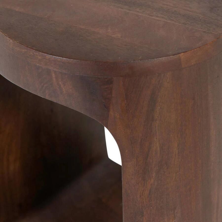 WOOOD Bayo Bijzettafel Mangohout Bruin Walnoot 45x33x33 cm - Foto 3