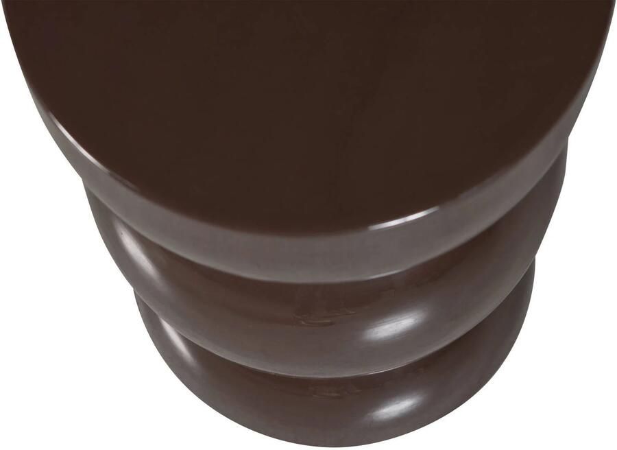 WOOOD Breno Bijzettafel Metaal Donkerbruin 46x30x30 cm - Foto 3