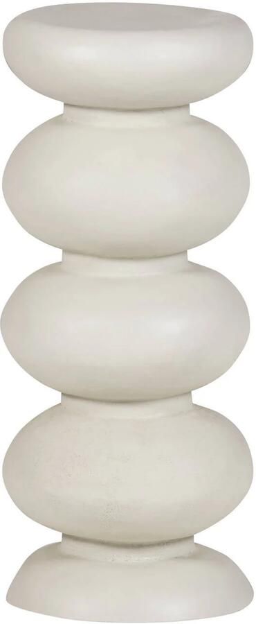 WOOOD Brilo Bijzettafel Metaal Creme Wit 69x29x29 cm