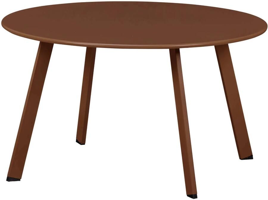 WOOOD Fer Bijzettafel Tuin Metaal Donker Bruin 40x70x70