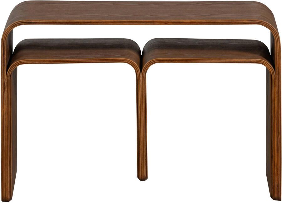 WOOOD Frey Multifunctionele Bijzettafel Hout Walnoot 40x60x32 - Foto 2