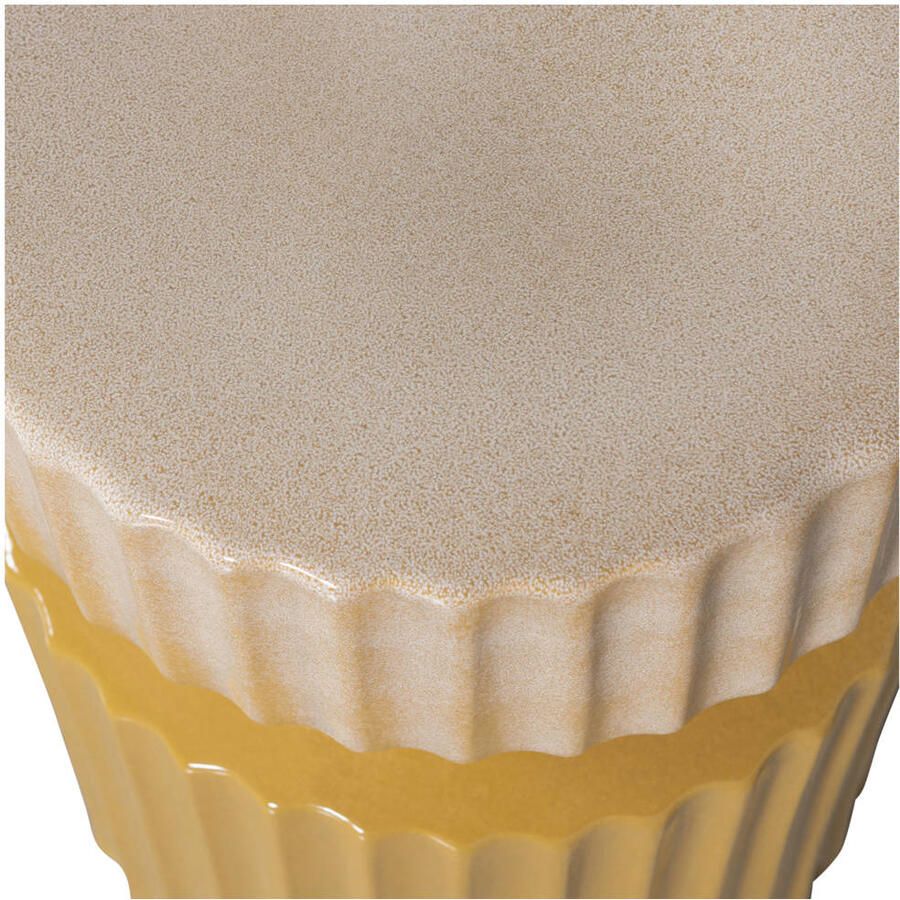 WOOOD Salontafel Geer van glanzend geglazuurd keramiek ronde vorm h 48 cm x b 35 cm