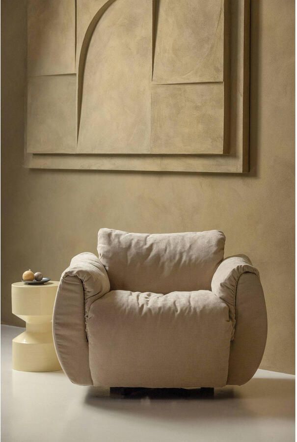 WOOOD Hidde Bijzettafel Metaal Geel 47x30x30 - Foto 2