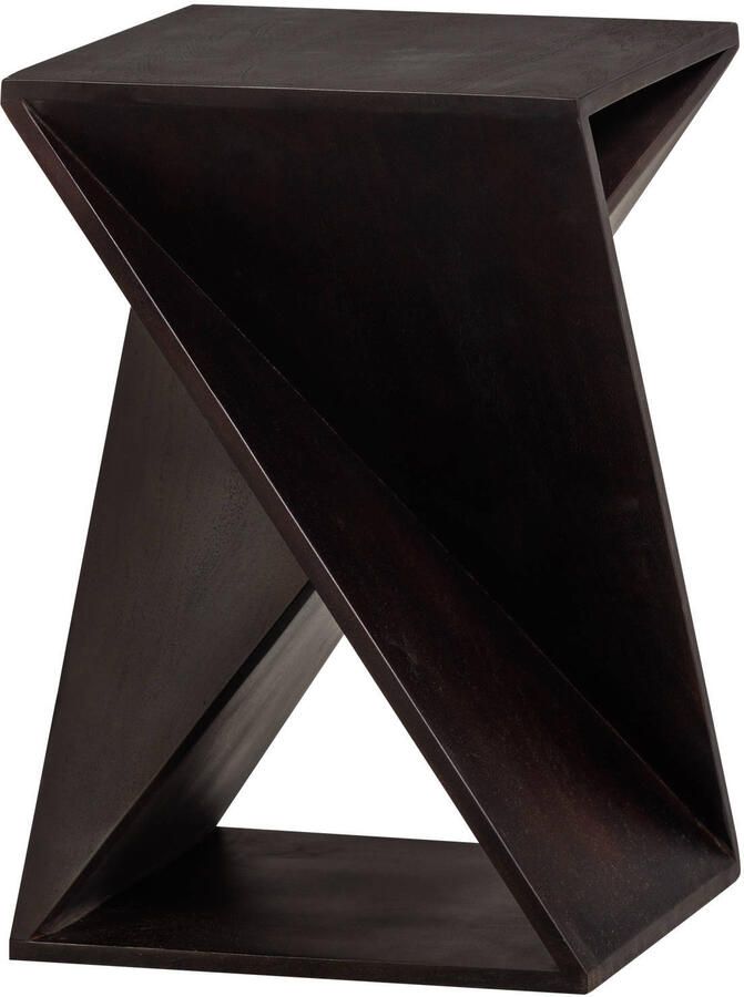 WOOOD Exclusive Bijzettafel Ikem Acaciahout 41 x 41cm Donkerbruin Vierkant