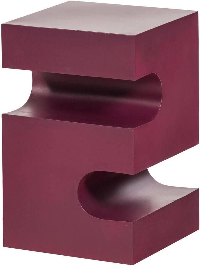 WOOOD Jessa Bijzettafel Metaal Paars Bruin 48x30x30 cm