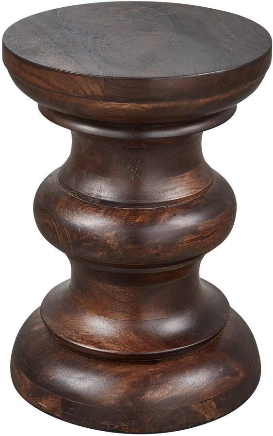 WOOOD Bijzettafel Jonah Mangohout 30cm Donkerbruin - Foto 3