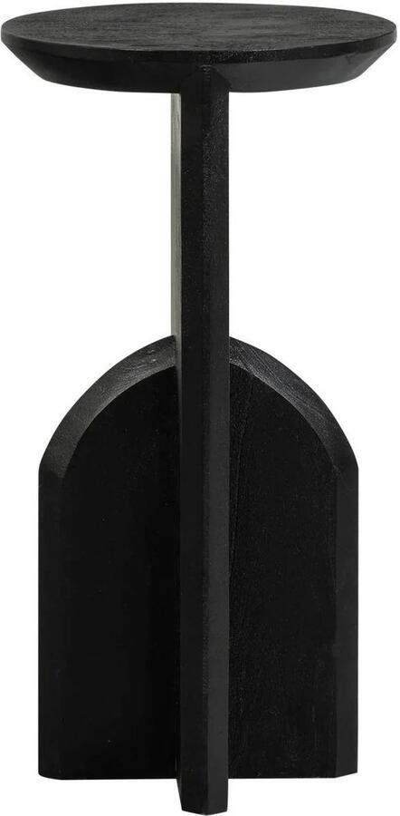 WOOOD smalle bijzettafel Kioni Acacia Hout Zwart 58x30x30 cm - Foto 3