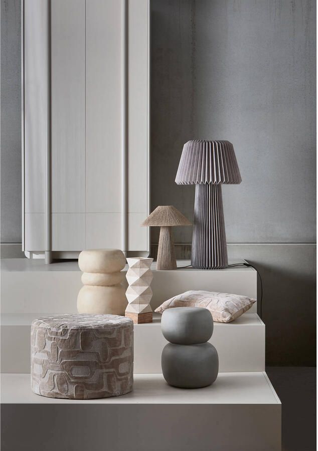 WOOOD Exclusive Oda Bijzettafel Fiber Clay Groen Grijs 47x41x35 - Foto 3