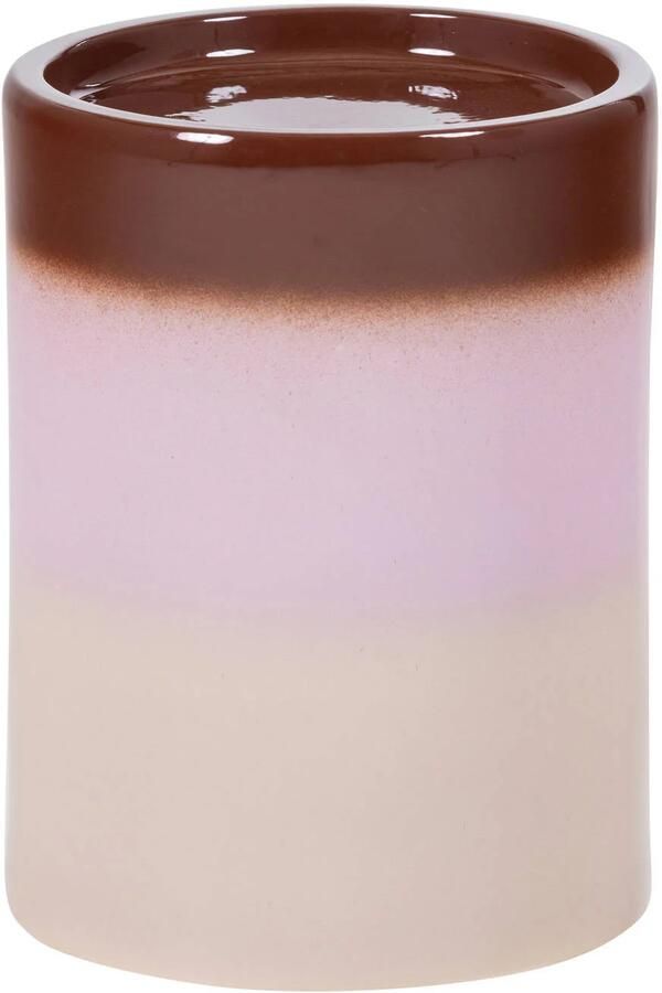 WOOOD Ollo Bijzettafel Ø 35 CM Keramiek Roze Bruin 44x35x35 cm