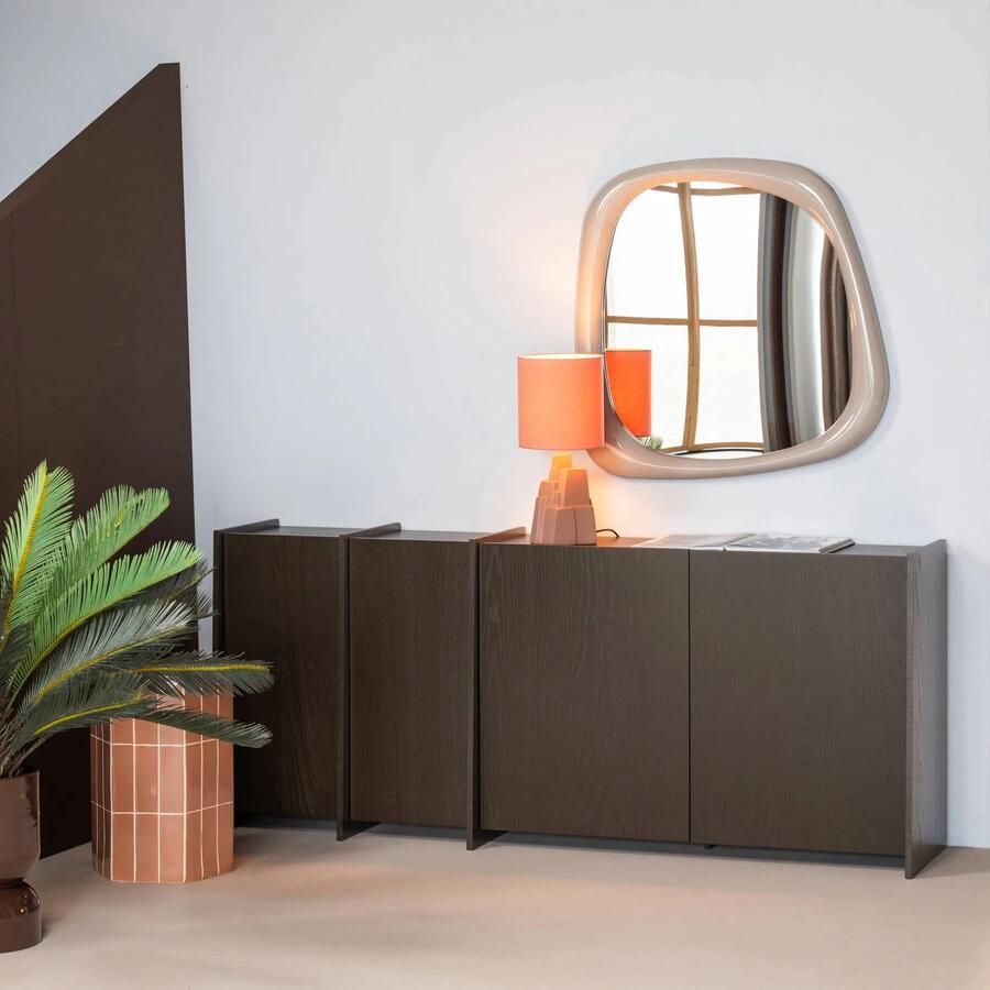 WOOOD Plu Decoratieve Bijzettafel Keramiek Oudroze 54x38x32