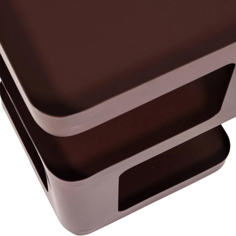 WOOOD Riv Bijzettafel Nachtkastje Metaal Paars Bruin 54x35x35 cm - Foto 3