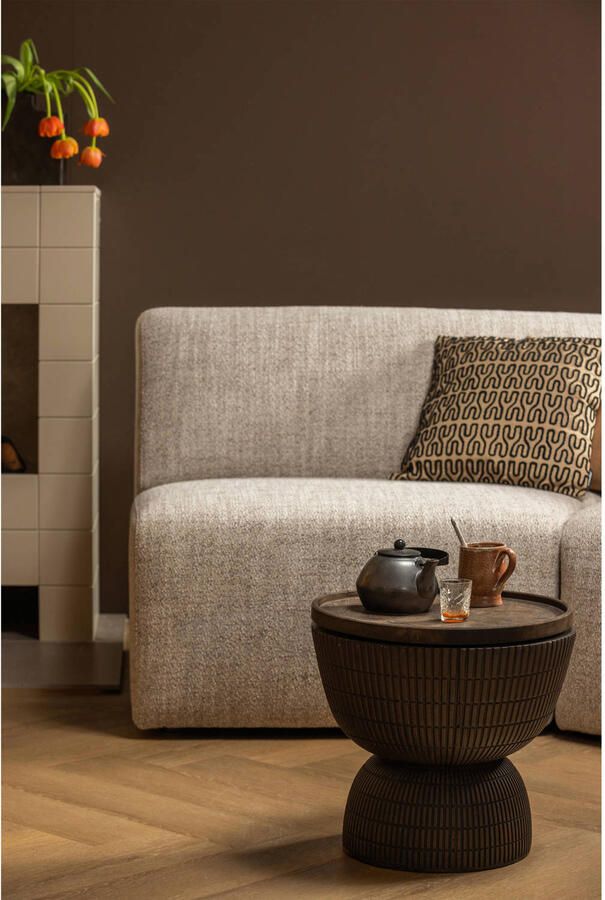 WOOOD Salontafel SAMSON ronde vorm van fibreclay hoogte 44 cm - Foto 3