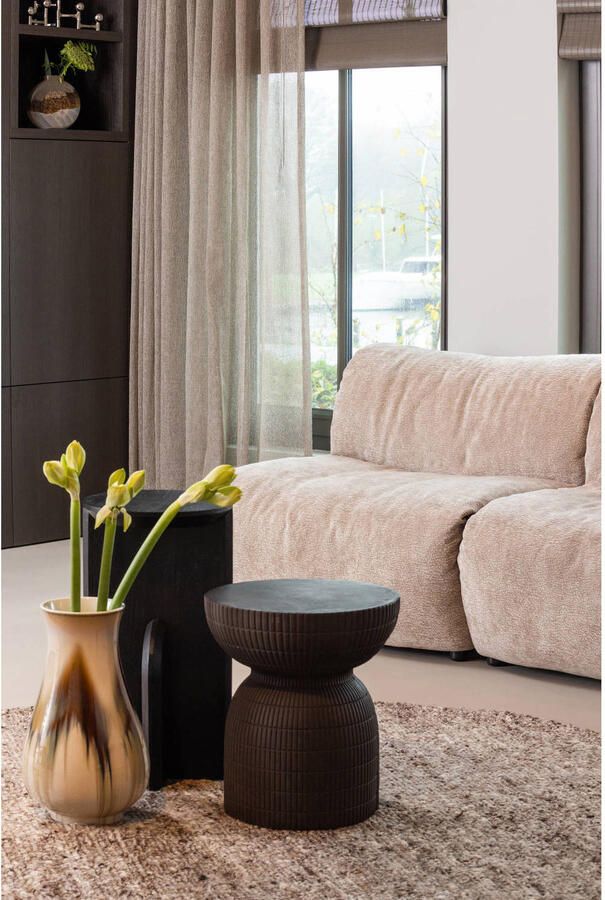 WOOOD Salontafel SAMSON ronde vorm van fibreclay hoogte 44 cm - Foto 3