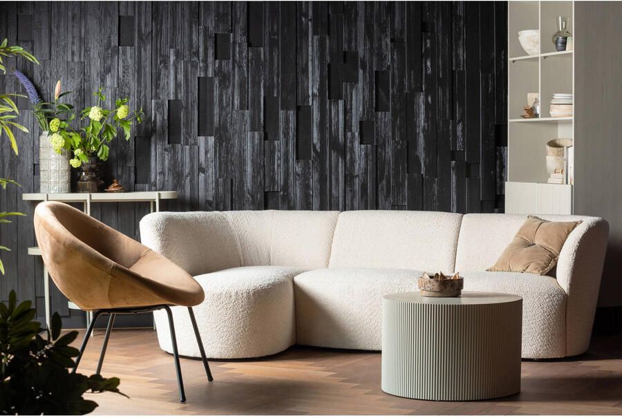 WOOOD Bijzettafel Prague ronde vorm van geperst plaatmateriaal hoogte 40 x ø 60 cm - Foto 3