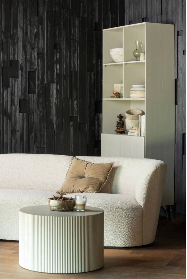 WOOOD Bijzettafel Prague ronde vorm van geperst plaatmateriaal hoogte 40 x ø 60 cm - Foto 4