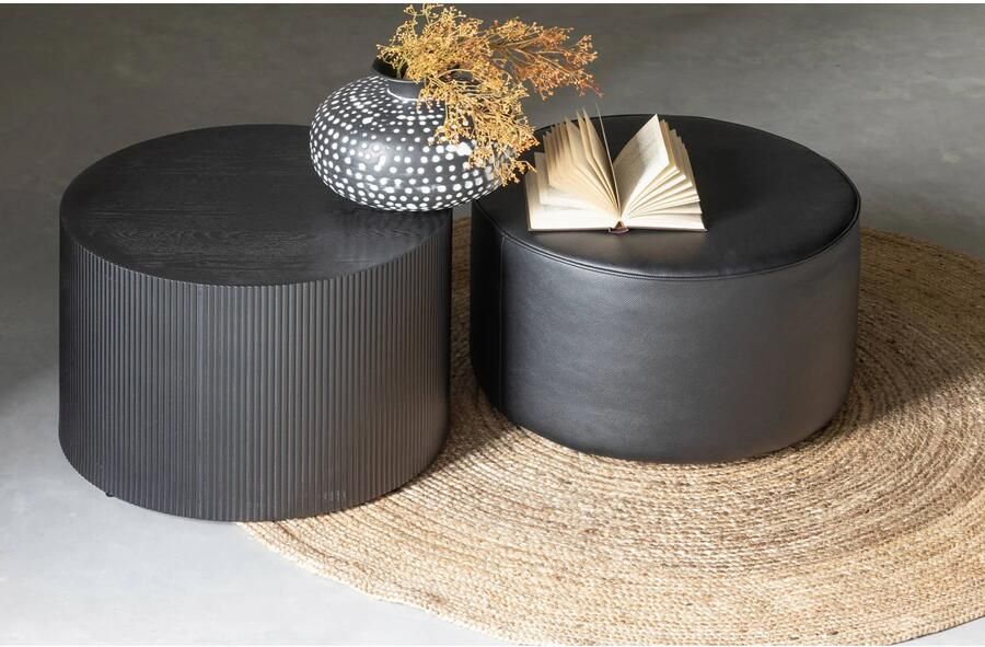 WOOOD Exclusive WOOOD Ronde Bijzettafel Sanne ø60cm zwart - Foto 2
