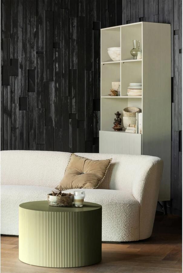 WOOOD Bijzettafel Prague ronde vorm van geperst plaatmateriaal hoogte 40 x ø 60 cm - Foto 4