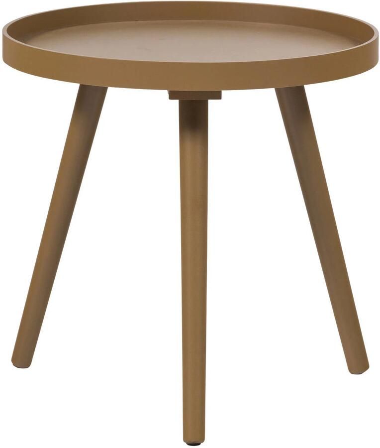 WOOOD Sasha Bijzettafel Ø 40 CM Hout Honinggeel 41x41x40.5 cm - Foto 2