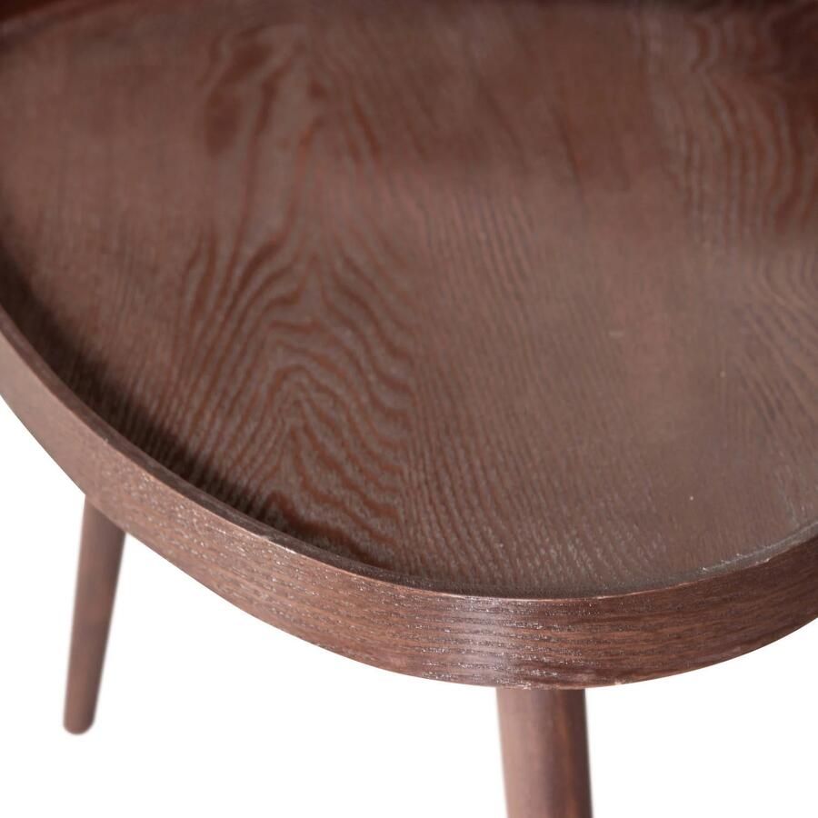 WOOOD Nissa Bijzettafels Walnoot Set van 2 39x71x52