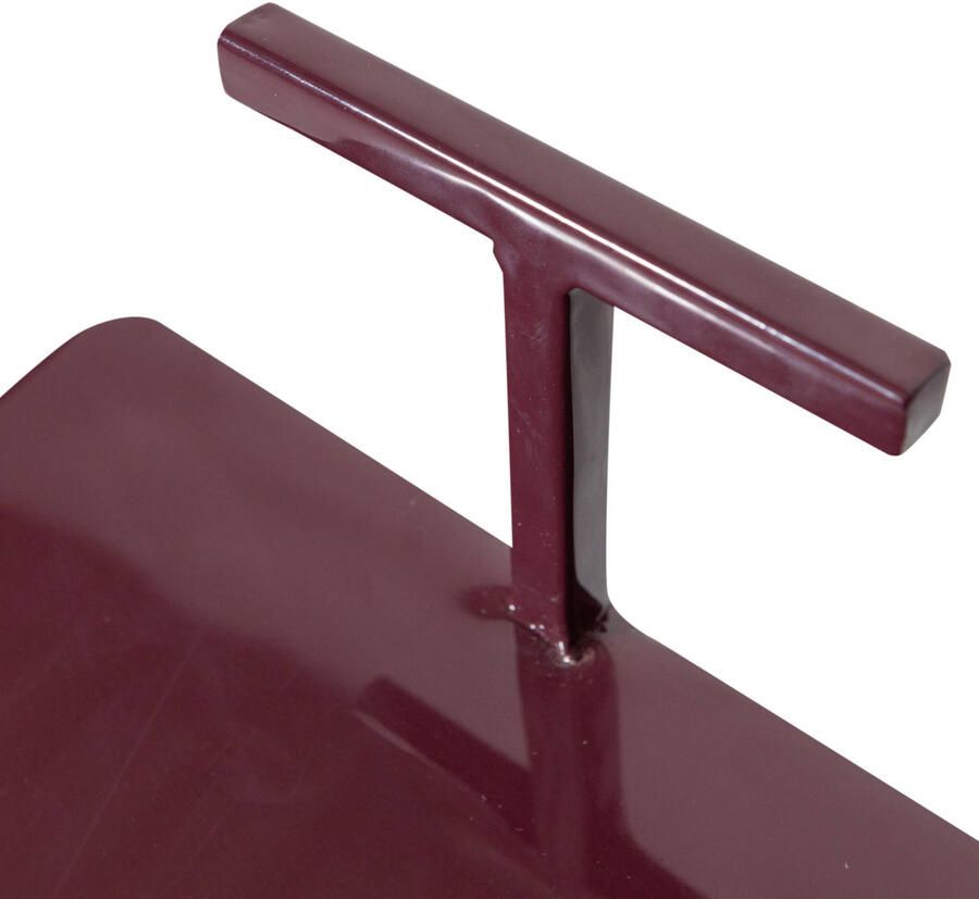 WOOOD Toste Bijzettafels Metaal Aubergine Set van 2