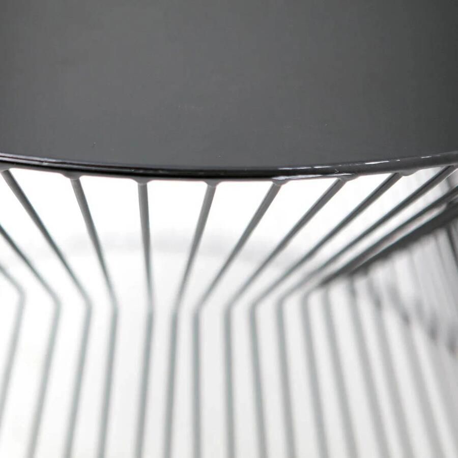 WOOOD Suus Bijzettafel Metaal Zwart 46x Ø35 cm - Foto 2