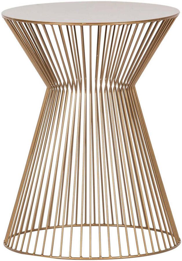 WOOOD Suus Bijzettafel Metaal Goud 46xØ35 cm