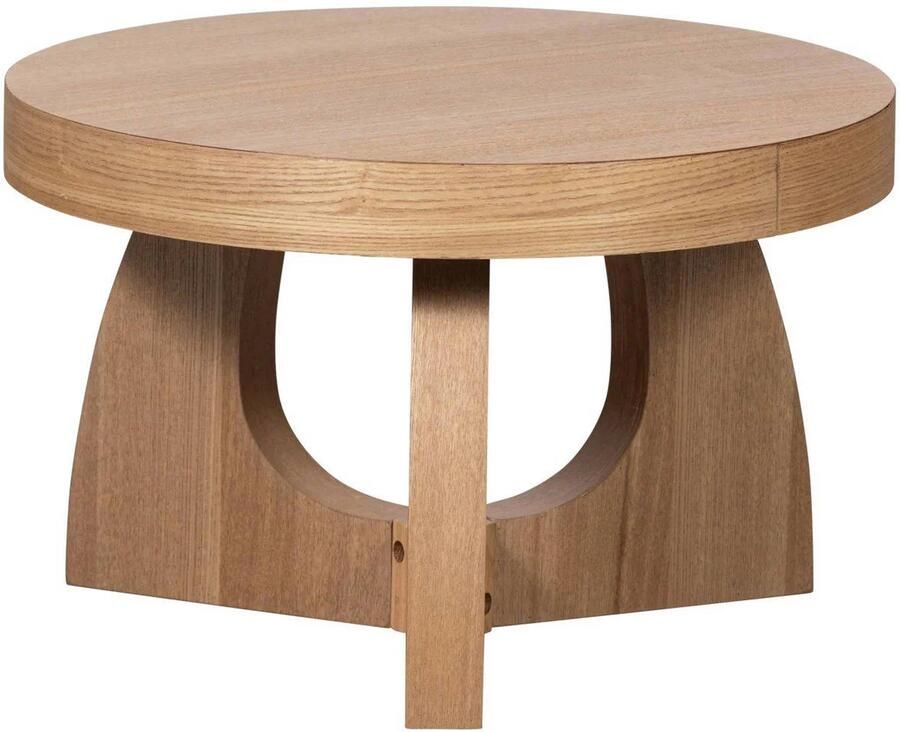 WOOOD Tala Bijzettafel MDF Fineer Naturel 35x55x55 cm - Foto 2