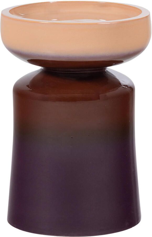 WOOOD Tumo Decoratieve Bijzettafel Keramiek Paars Bruin 44x35x35 cm