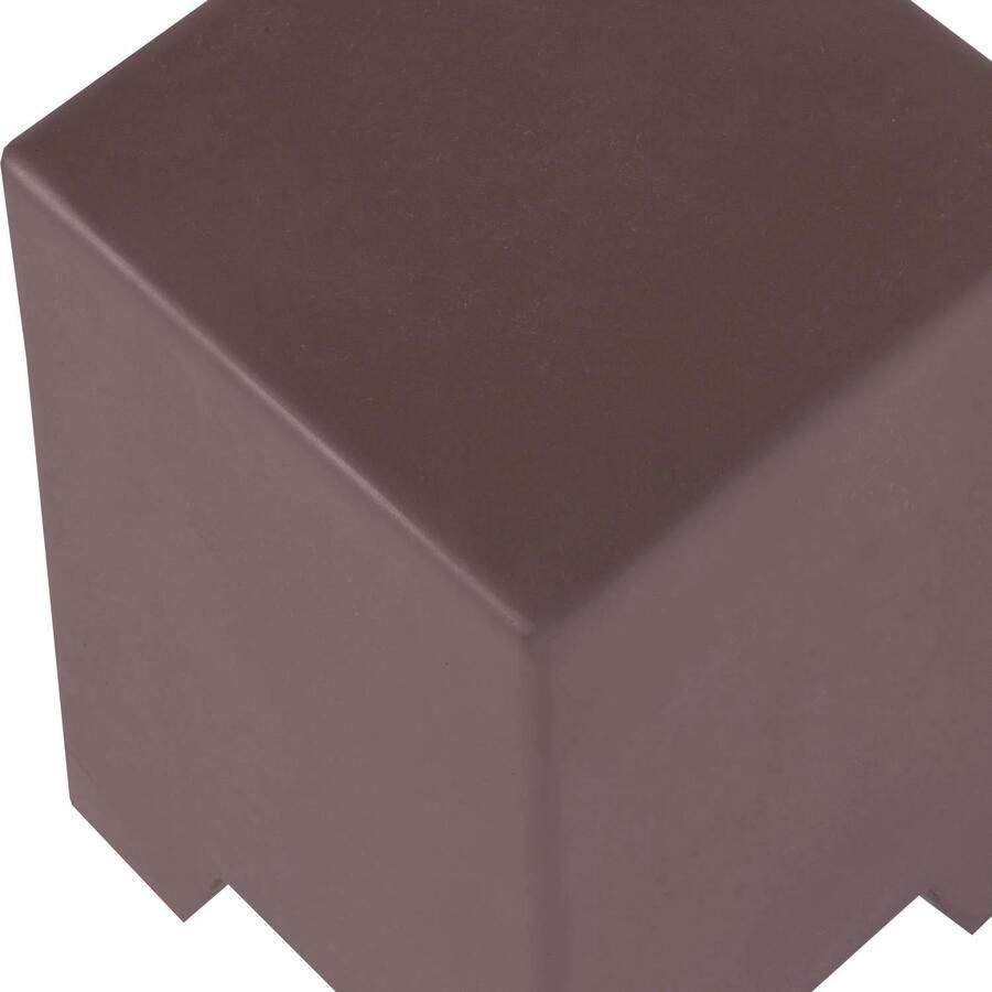 WOOOD Zina Bijzettafel Hoog Cement Bruin 51x36x36 cm - Foto 2