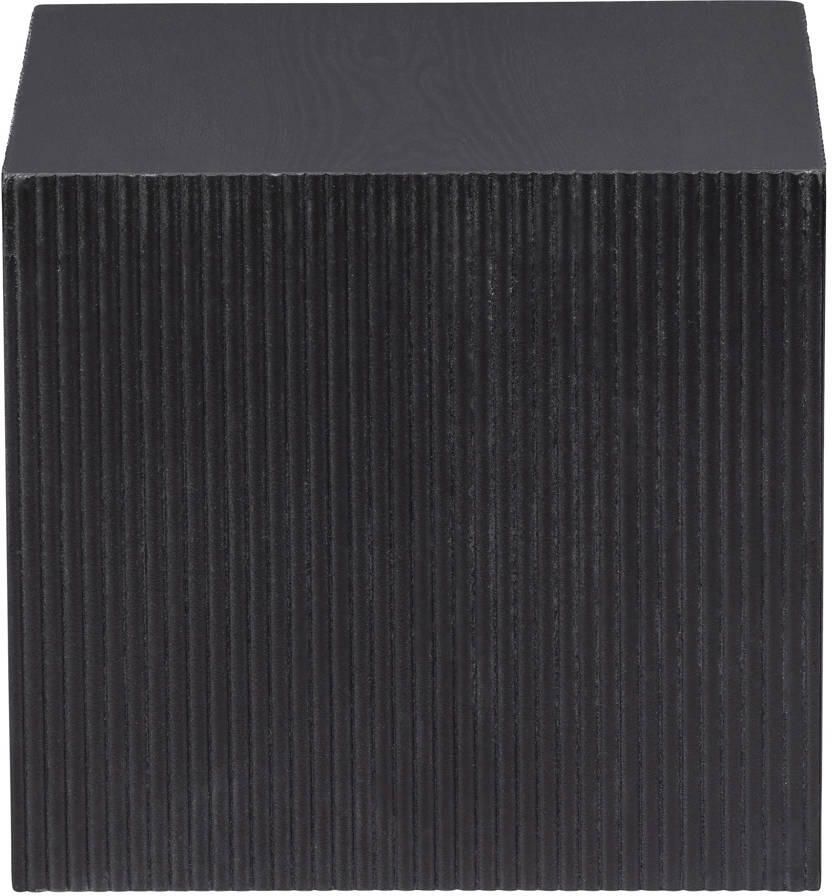 WOOOD Exclusive WOOOD Vierkante Bijzettafel Sanne Set van 2 stuks zwart - Foto 3