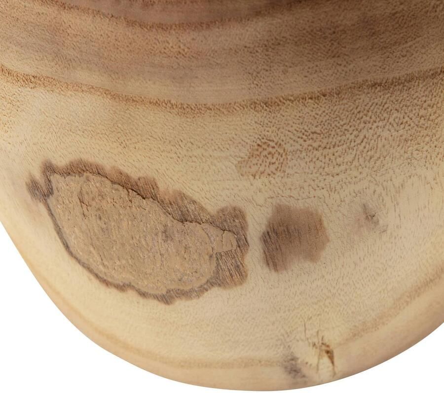 WOOOD Bikkel Kruk Hout Naturel 40x28x28 cm