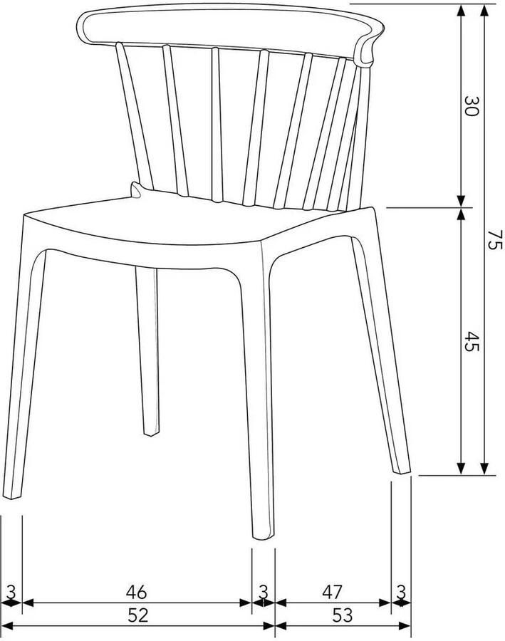 WOOOD Bliss Tuinstoelen Plant Fiber Bruin Melange Set van 2 - Foto 2