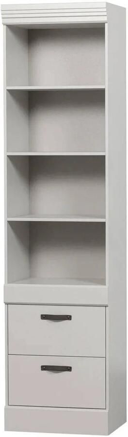 WOOOD Bold Boekenkast Grenen (fsc) Wit Mist 215x54x43
