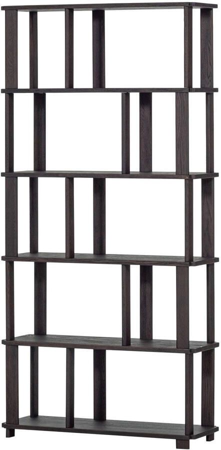 Woood Riss Boekenkast Eikenhout Mystic Brown 186x90x30 - Foto 3