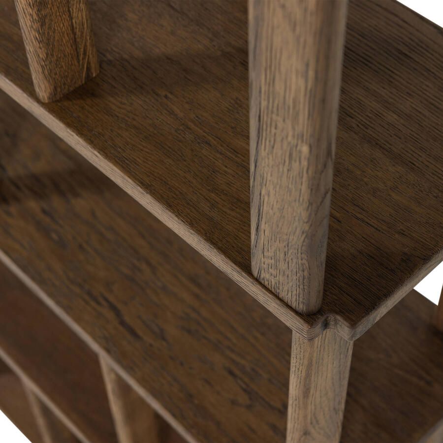 WOOOD Riss Boekenkast Eikenhout Naturel 186x90x30 - Foto 2