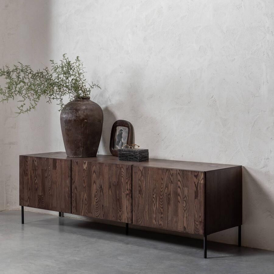 WOOOD Bono Gravure TV Meubel Essen Bruin 56x180x46 - Foto 2