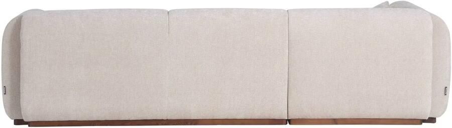 WOOOD Brenvo Hoekbank Links Structure Velvet Zand 73x306x178 - Foto 3
