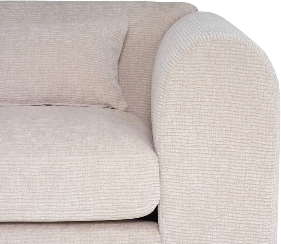 WOOOD Brenvo Hoekbank Links Structure Velvet Zand 73x306x178 - Foto 2