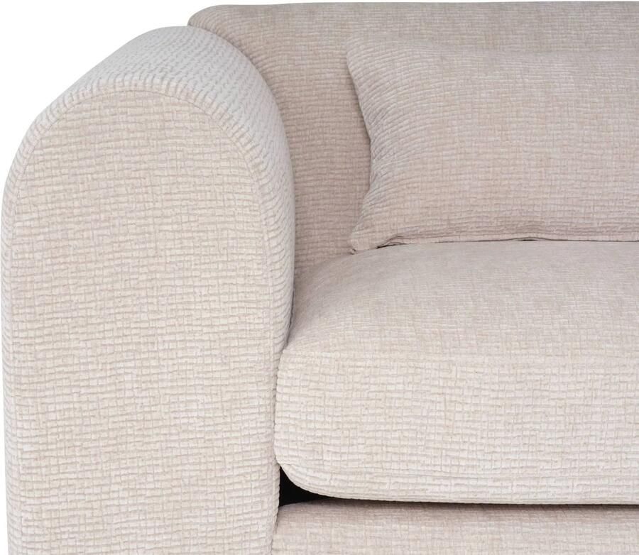 WOOOD Brenvo Hoekbank Rechts Structure Velvet Zand 73x306x178 - Foto 3